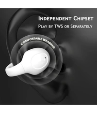  Air Clip Bluetooth True Wireless (TWS) In Ear 30 Hours Playback Fast charging,Low Latency IPX4 - White