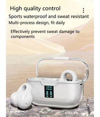  Air Clip Bluetooth True Wireless (TWS) In Ear 30 Hours Playback Fast charging,Low Latency IPX4 - White