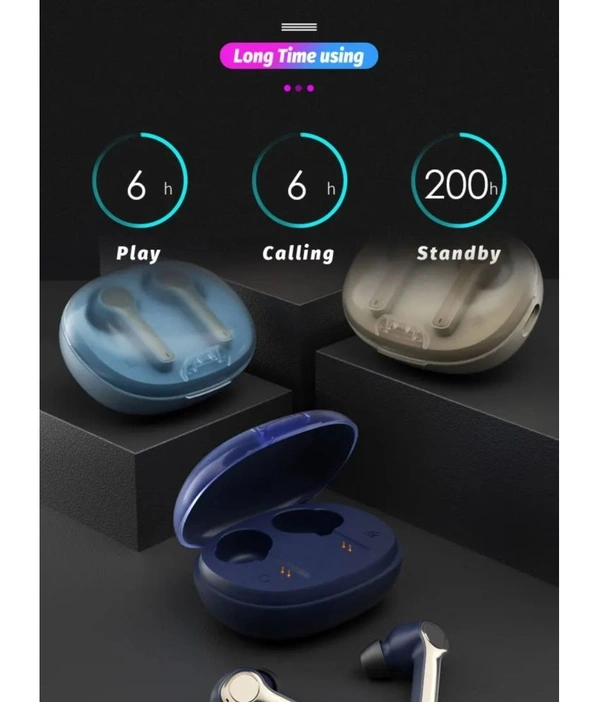 Dome Bluetooth True Wireless (TWS) In Ear 20 Hours Playback Powerfull bass,Fast charging IPX4 - Assorted