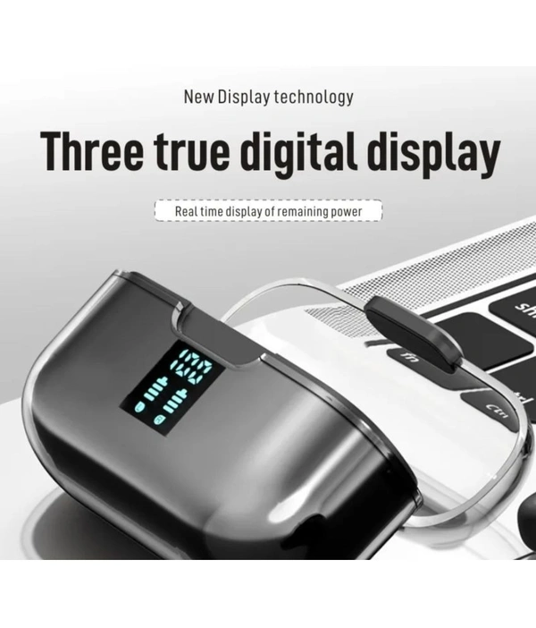  Air Clip Bluetooth True Wireless (TWS) In Ear 30 Hours Playback Fast charging,Low Latency IPX4 - Black