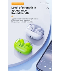 G2 Transparent Bluetooth True Wireless (TWS) In Ear 24 Hours Playback Powerfull bass,Fast charging IPX4 - Green