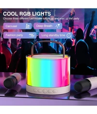  Karaoke with Mic 10 W Bluetooth Speaker Bluetooth V 5.3 with USB,SD card Slot,Aux Playback Time 6 hrs - Assorted