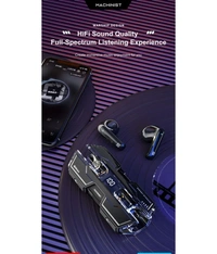  Machinist Bluetooth True Wireless (TWS) In Ear 32 Hours Playback Low Latency,Fast charging IPX4 - Black