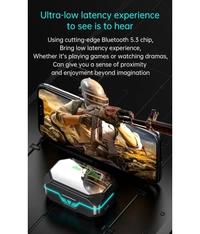 RGB Gamo Bluetooth True Wireless (TWS) In Ear 30 Hours Playback Low Latency,Powerfull bass IPX4 - Black