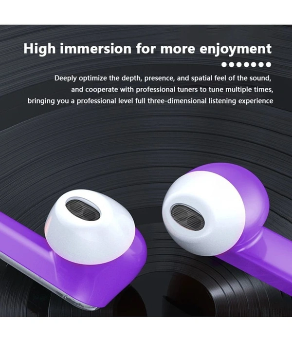  Transparent Bluetooth True Wireless (TWS) In Ear 20 Hours Playback Powerfull bass,Low Latency IPX4 - Black