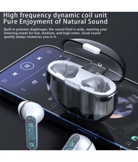 Transparent Bluetooth True Wireless (TWS) In Ear 20 Hours Playback Low Latency,Powerfull bass IPX4 - White