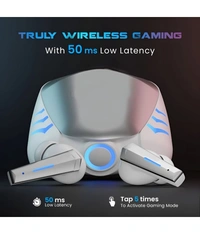  Ultra Tank Bluetooth True Wireless (TWS) In Ear 20 Hours Playback Low Latency,Powerfull bass IPX4 - White