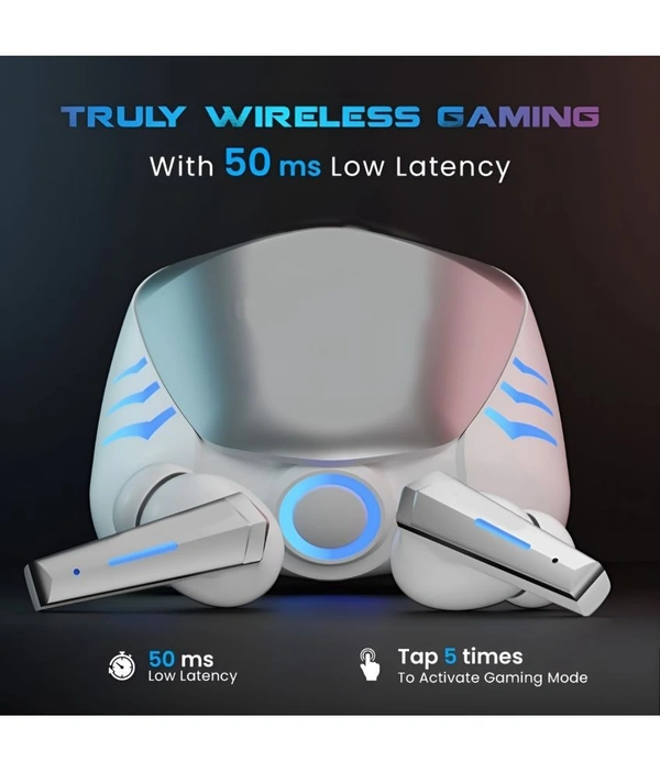  Ultra Tank Bluetooth True Wireless (TWS) In Ear 20 Hours Playback Low Latency,Powerfull bass IPX4 - White