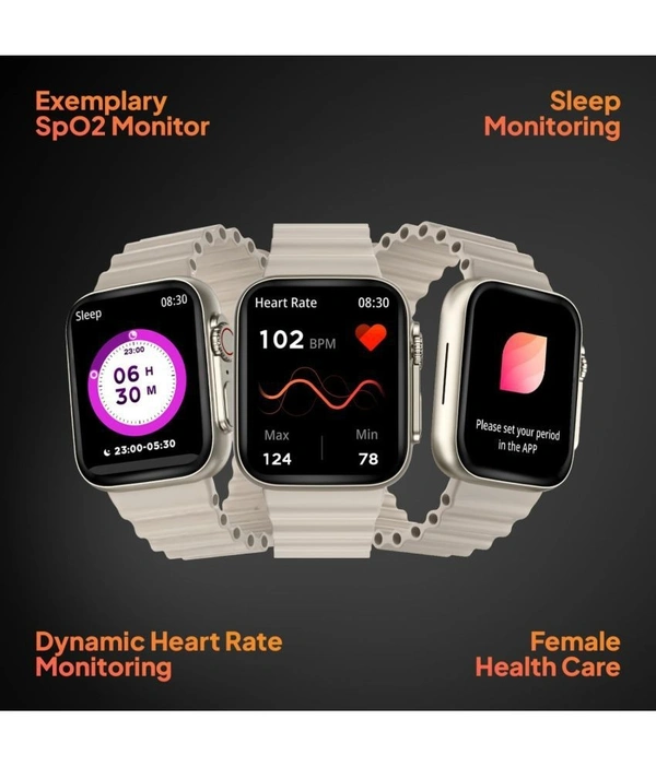 Ultra Watch with BT Calling, HD Display Grey Smart Watch - Gray