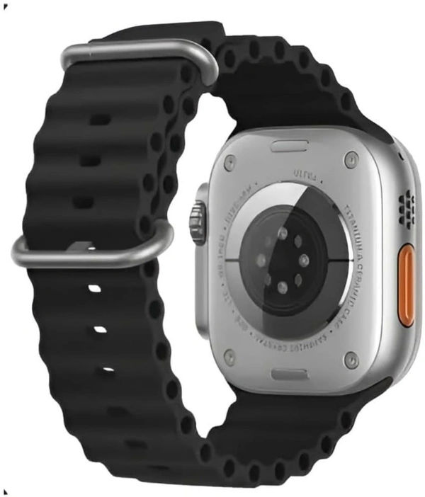 Ultra Watch with BT Calling, HD Display Black Smart Watch - Black