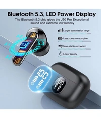 YO YO PODS Bluetooth True Wireless (TWS) In Ear 30 Hours Playback Low Latency,Powerfull bass IPX4 - Black