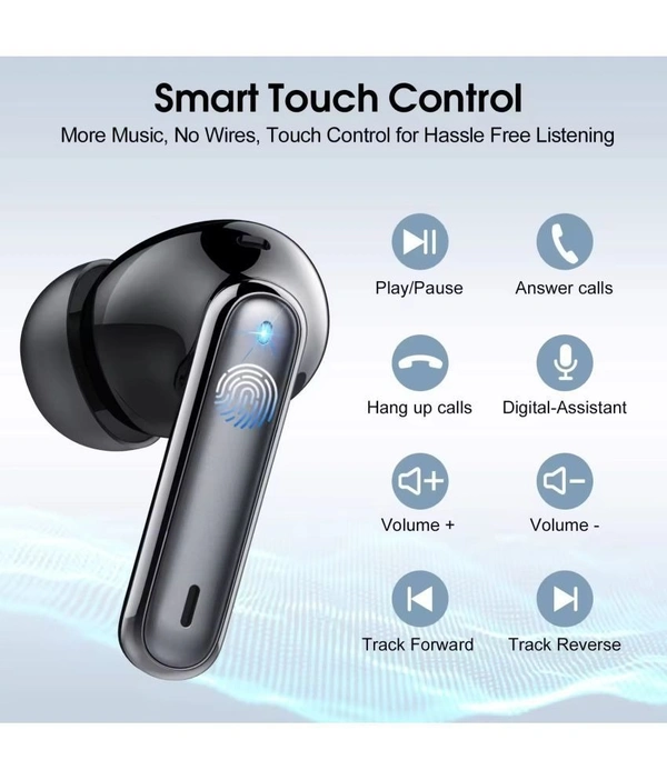 YO YO PODS Bluetooth True Wireless (TWS) In Ear 30 Hours Playback Low Latency,Powerfull bass IPX4 - Black