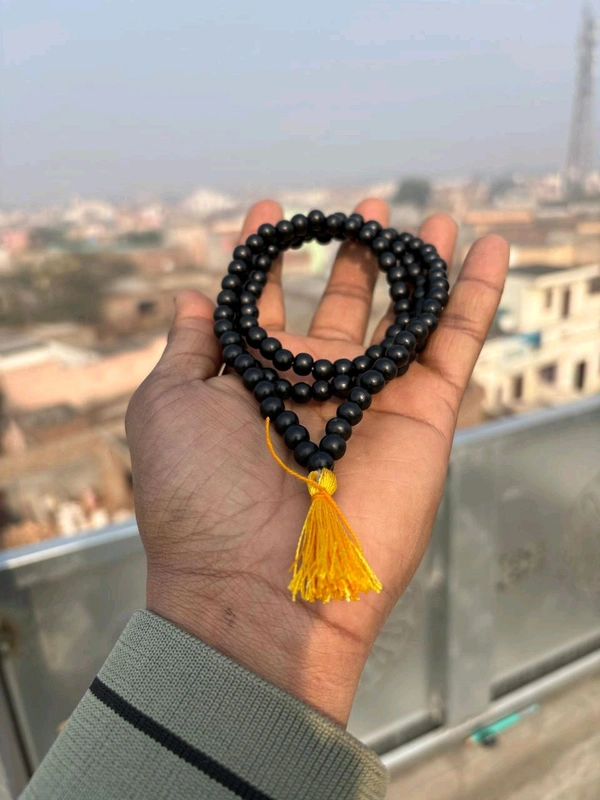 Karungali Mala 6mm 108 Beads With Govt. Lab Certificate  - Black, 6mm