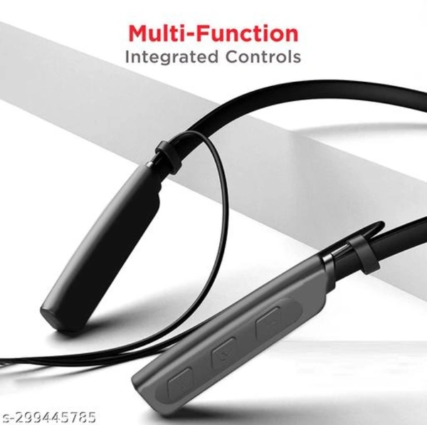 Bluetooth Wireless Neckband - 48H Playtime - Black