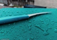 Plastic Cutting/Chopping Board With Knife (Blue) - Bright Turquoise