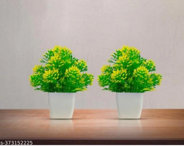 Bonsai Artificial Flower Plants Set Of 2
