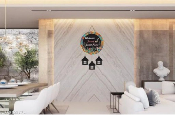 Stylish Wooden Welcome To Our Sweet Home Wall Hanging For Home Decor