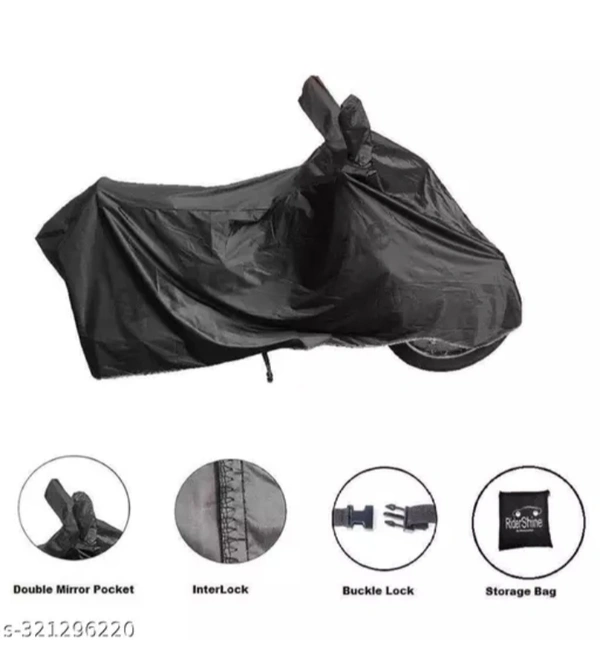 JS JINSIL Presents Full Body 100% Water Resistant, Dust Proof Scooty Cover For Activa 3G, 4G, 5G, 6G - Black, Cherry Pie, Red