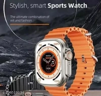 Smartwatch T800 Ultra Men Smartwatch Bluetooth Call Wireless Charging (Orange) - West Side