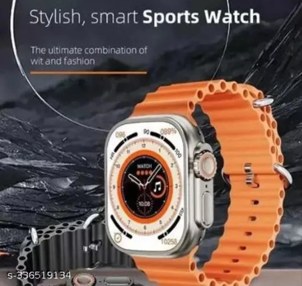 Smartwatch T800 Ultra Men Smartwatch Bluetooth Call Wireless Charging (Orange) - West Side