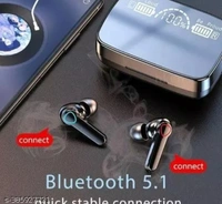 M19 Wireless Earbuds Bluetooth 5.1 TWS 2200 mAh - Black