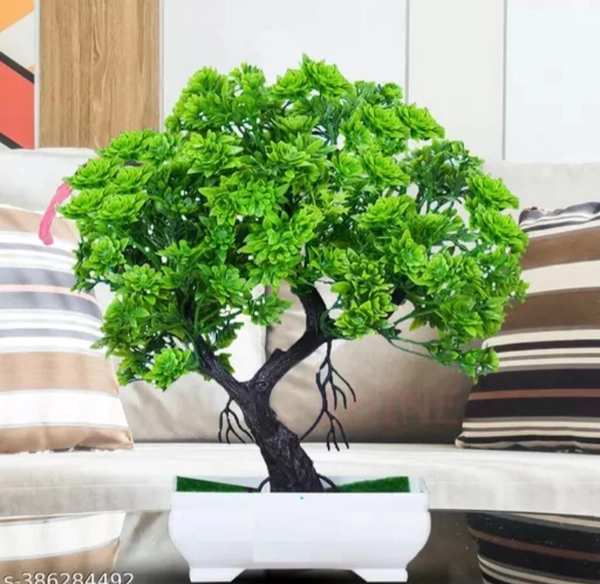 Artificial Plant With Pot For Home Decor - Green
