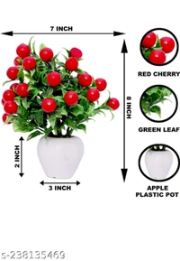 Artificial Cherry Plant (Pack Of 2)
