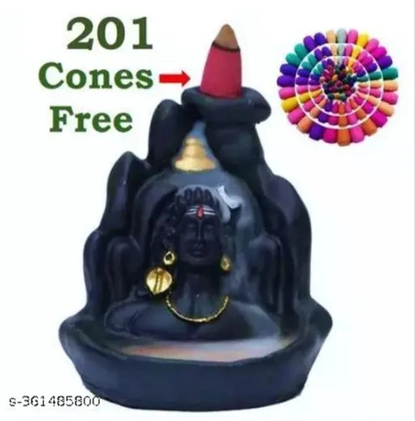 Handcrafted Lord Adiyogi with 201 Incense Cones