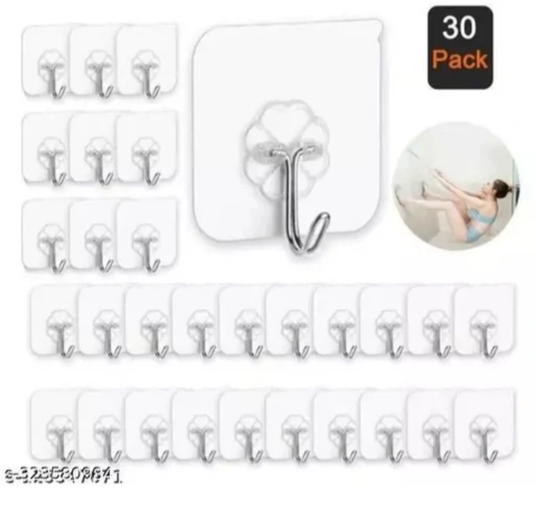 Wall Hooks & Wall Hangers Pack of 30