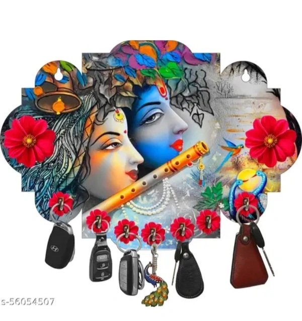 Radha Krishna Key Holder for Home