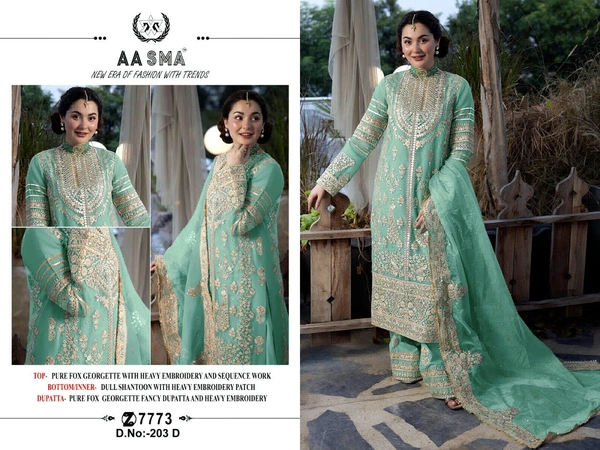HEAVY GEORGETTE TRENDING SUIT  - Semi Stitched