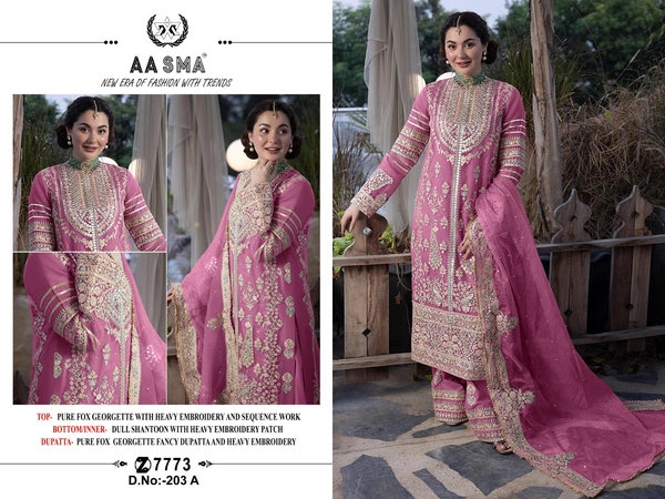 HEAVY GEORGETTE TRENDING SUIT  - Semi Stitched