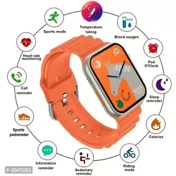 New SMART WATCH 2023 latest version Full Touch Screen Bluetooth Smartwatch with Body Temperature, Heart Rate Oxygen Monitor Compatible with All 3G/4G/5G Android / iOS(black)14