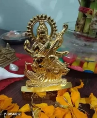 Classic Metal Maa Sarswati Showpiece Pack Of 1