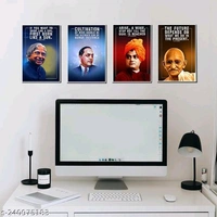 Motivational Wall Posters and Inspirational Quotes | APJ Abdul kalam, B.R. Ambedkar, Swami Vivekananda , Mahatma Gandhi | Pack of 04 PostersName: Motivational Wall Posters and Inspirational Quotes | APJ Abdul kalam, B.R. Ambedkar, Swami Vivekananda , Mahatma Gandhi | Pack of 04 Posters