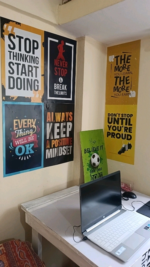 Motivational Quotes Poster 12X18 for Wall (Pack of 10)