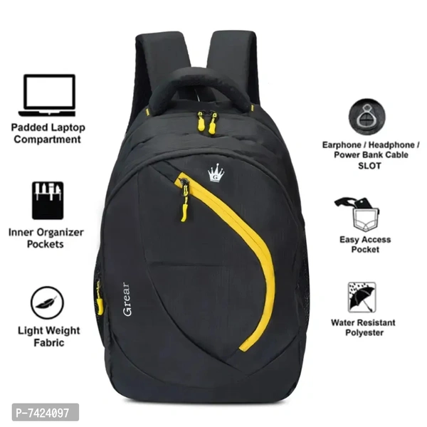 Grear Laptop Backpack, Water Resistant College Computer Bag For School, Fits 15.6 Inch Notebook 31 Ltrs