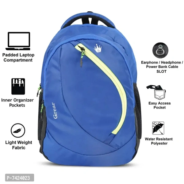 Grear Laptop Backpack, Water Resistant College Computer Bag For School, Fits 15.6 Inch Notebook 31 Ltrs