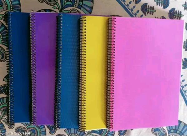 notebook both side plain (500 sheets )1000 oages, 5 notebook in each set, excellent quality , multi puroose use set, excellent quality, multi purpose use notebook . smooth paper quality