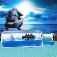 Unsinkable Wavy Floating Ship inside Cute Bottle 