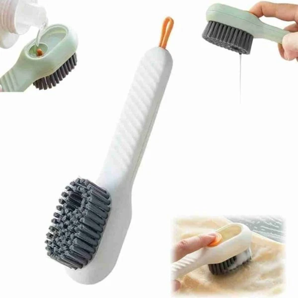 Shoe Cleaning Brush With Liquid Dispenser 