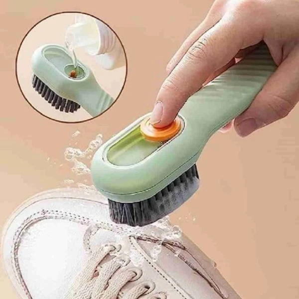 Shoe Cleaning Brush With Liquid Dispenser 