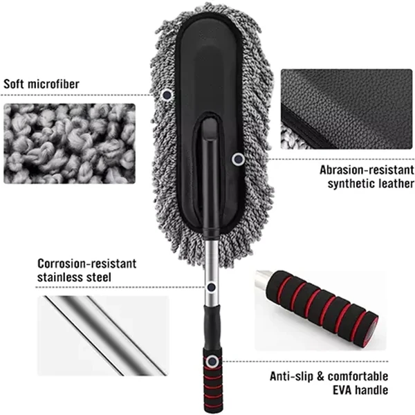 Microfiber Telescopic Handle Brush Car Duster