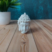 4 in 1 High Quality Cute White Pearl Colored Head Buddha Set