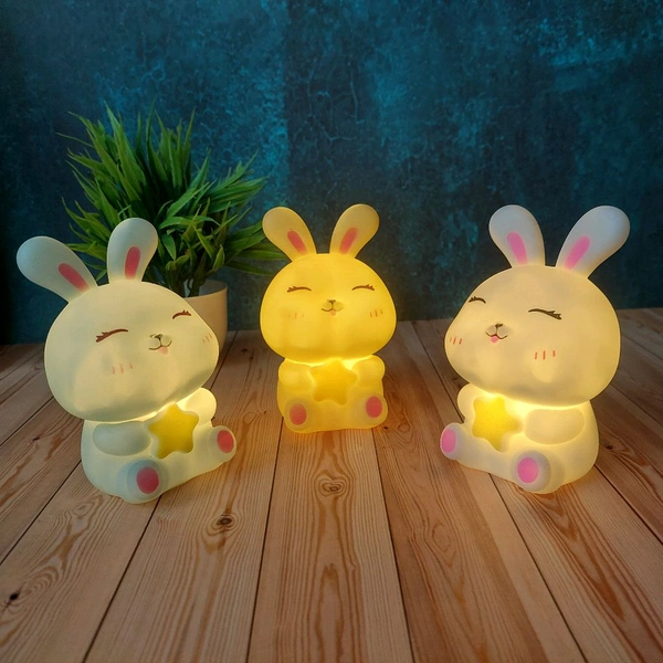 Super Cute Bunny Doll With Cute Night Light And Best Gift