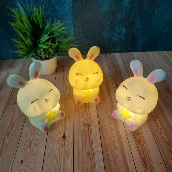 Super Cute Bunny Doll With Cute Night Light And Best Gift