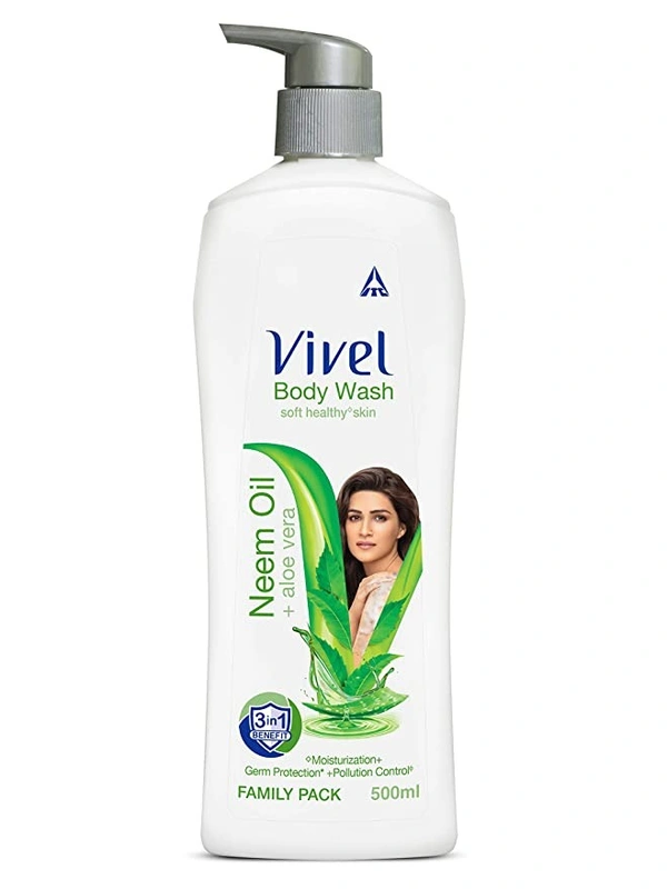 VIVEL Body Wash Neem Oil & Aloe Vera  - 500 ml
