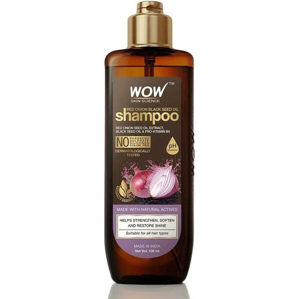 Wow Shampoo Red Onion Black - 100 Ml