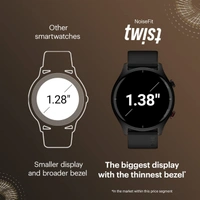 Noise Twist Bluetooth Calling Smart Watch with 1.38" TFT Biggest Display, Up-to 7 Days Battery, 100+ Watch Faces, IP68, Heart Rate Monitor, Sleep Tracking (Gold Wine) - FREE SIZE, GOLD WINE, 7 DAYS FROM THE DATE OF DELIVERY, 1 Year Manufacturing WARRANTY