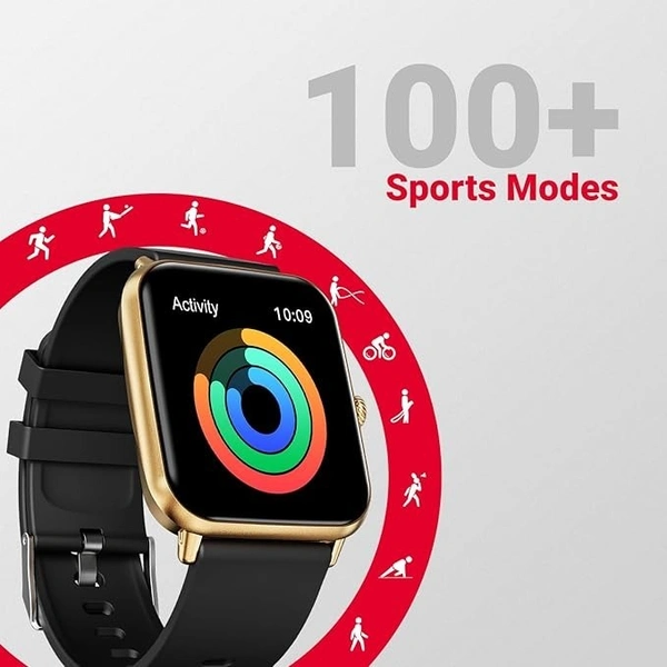 Fire-Boltt Ninja  Dual Chip Bluetooth Calling, 1.69" Display  Smart Watch (Gold Black) - STRAP SIZE-Free Size (48MM)     Display Size-1.83 inch, Gold, Black, 7 Days Service Center Replacement/Repair, Covers Manufacturing Defects Warranty Service Type Contact infocare@boltt.com to Claim Warranty. Replacement will be given by the brand against Manufacturing Defects. Covered in Warranty Manufacturing Defects Not Covered in Warranty Physical & Water Damage Domestic Warranty 1 Year